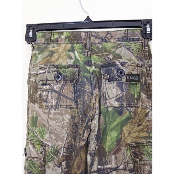 Ranger Boys 8 Cargo Realtree Camo Pants Hunting Camouflaged Adjustable Leg Waist - Picture 3 of 8
